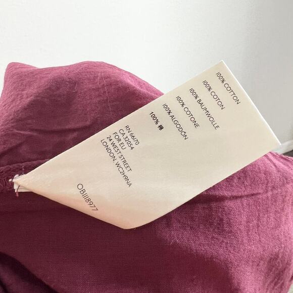 Free People Riviera Mini Skirt Women's S Red Boho Pop Combo Smocked Waist Ruffle - Picture 6 of 6